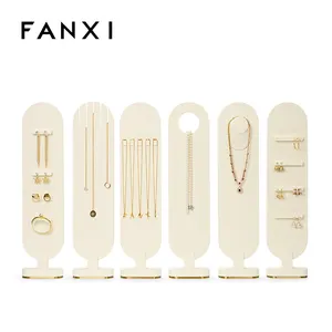 FANXI Elegant design Jewelry display stands for store luxury jewelry store showcase exhibitor display set for ring necklace