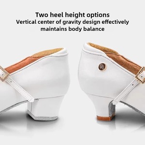 Chaussures <span class=keywords><strong>de</strong></span> <span class=keywords><strong>danse</strong></span> <span class=keywords><strong>latine</strong></span> Vennystyle - Chaussures <span class=keywords><strong>de</strong></span> pratique <span class=keywords><strong>de</strong></span> <span class=keywords><strong>danse</strong></span> <span class=keywords><strong>de</strong></span> salon professionnelles pour filles, blanches, avec semelle en cuir souple, ajustement confortable - Product Image 4