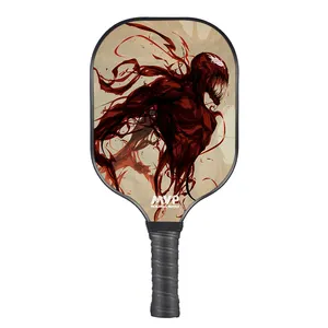 Pickleball Paddles 2024 hot Edge less Toray Raw Carbon T700 Fiber Pickle ball Paddle With Grooves Texture Beach Tennis