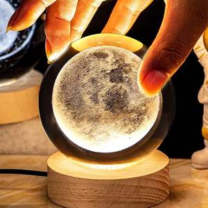 Venta al por Mayor de Regalos de Navidad para Niños, Bola de Cristal con Proyección de Estrellas y Planetas en 3D, Pequeña Lámpara Nocturna LED, Proyección Flotante Personalizada con Batería - Product Image 2