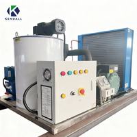 Compresseur de machine à fabriquer des flocons industriels 220V 60Hz monophasé 1 tonne, haute productivité, facile à utiliser, contrôle PLC pour les entreprises