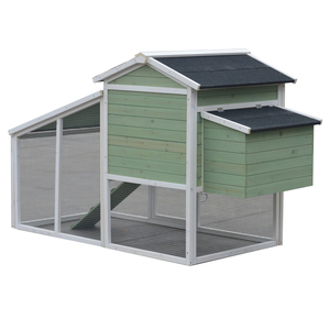 2024 diseños de gallinero de rango libre, patrón sólido de madera de Metal para granjas avícolas de patio trasero, cierre de botón a presión disponible para la venta - Product Image 3