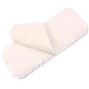 Inserts en coton de chanvre pour bébé à 4 couches de haute qualité en gros de l'usine chinoise Matériau en <span class=keywords><strong>bambou</strong></span> pour couches lavables pour bébé Couches - Product Image 6