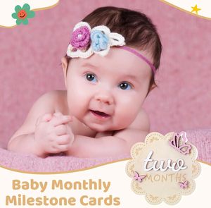 12 cartes de jalons mensuels en bois 3D Papillon pour bébé fille, disques marqueurs de jalons, accessoires de photographie nouveau-né, signes commémoratifs - Product Image 5