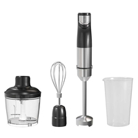Mixeur multifonctionnel de cuisine 4 en 1, ensemble de mixeur électrique à main, hachoir à viande et légumes, mixeur alimentaire, ensemble de mixeur à main
