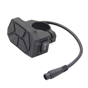 Interrupteur de phare de vélo électrique/trottinette électrique à 6 broches et sept fonctions avec LED et vitesse réglable, bouton de clignotant - Product Image 3
