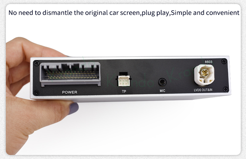Krando Wireless Carplay Interface Box per Mercedes Benz A W176 GLA W156 NTG 4.0 4.5 5.0 Siri Control Android aggiornamento automatico AI