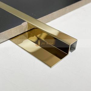 Tira Decorativa de Metal para Pared, Moldura para Azulejos, para Apartamento, Estilo Contemporáneo, Acero Inoxidable, Impermeable, Duradera y Fácil de Instalar - Product Image 1