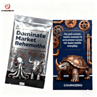 Sachets en Mylar à Scellage Thermique EBB, Scellage Arrière, Étanches aux Odeurs, Étanches à la Lumière, Impression Personnalisée, Emballage de Jeu pour Paquets de Boosters TCG, Échange