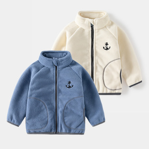 Nouveauté Automne Hiver Veste en polaire zippée décontractée pour bébé et enfant, manteaux pour garçon - Product Image 6