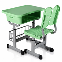 Bureau et chaise d'écolier pour l'école primaire – Fournisseur d'usine – Bureau et chaise de classe réglables en hauteur pour écoliers