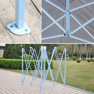 Parasol pliant personnalisé à quatre pieds pour le camping et les expositions, résistant aux intempéries, tente publicitaire - Product Image 5