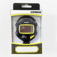 Stopwatch Olahraga Digital LCD Timer Latihan dengan Tali Pergelangan Tangan Timer Hitung Mundur untuk Latihan Lari