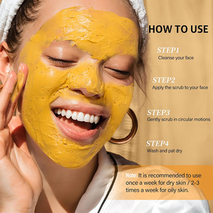 <span class=keywords><strong>Gommage</strong></span> Visage Antioxydant au Curcuma et à la Vitamine C – Réduit les Taches Brunes et l'Acné, Exfolie Doucement, Améliore la Texture de la <span class=keywords><strong>Peau</strong></span> - Product Image 6