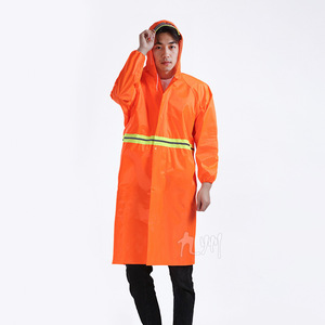 Impermeable Reflectante de una Pieza Golden Lotus Naranja para Trabajadores de Saneamiento, Adultos y Administración Vial - Product Image 2