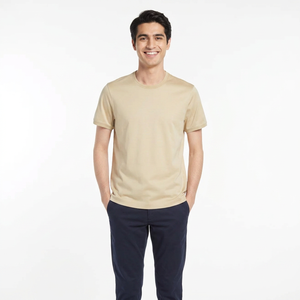 T-shirt pour homme à prix avantageux, couleur personnalisée, haute qualité, OEM, 100% coton, manches longues, écologique - Product Image 1