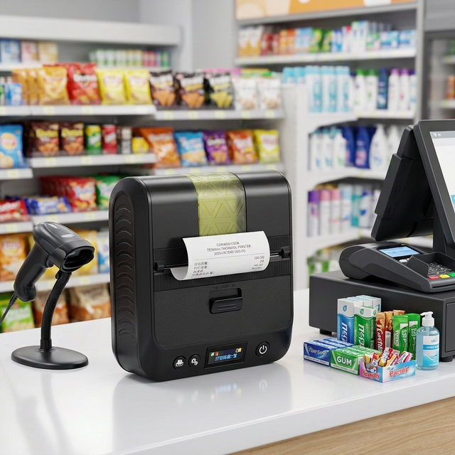 Cashino PTP-III 80mm Wireless Portable  Thermal Printer for Mobile POS and Retail Applications