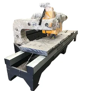 Máquina cortadora de sierra de corte de perfilado de línea Perfil de piedra multifuncional Tipo CNC lineal Piedra Hierro Amarillo 15KW