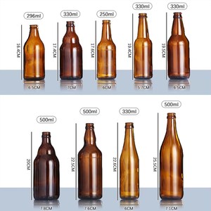 <span class=keywords><strong>Bottiglie</strong></span> <span class=keywords><strong>di</strong></span> <span class=keywords><strong>Vetro</strong></span> Ambrato per Vino e <span class=keywords><strong>Birra</strong></span> con Tappo a Corona da 330ml e 500ml <span class=keywords><strong>di</strong></span> Alta Qualità, Disponibili in Stock, Direttamente dalla Fabbrica - Product Image 2