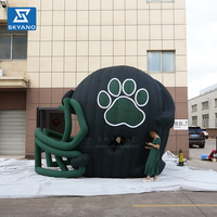 Arche géante gonflable personnalisée en forme de casque de football pour événements sportifs en plein air, publicité et décoration paysagère