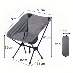 Chaises portables d'extérieur légères pliables réglables pour jardins et extérieurs, chaise de camping et de plage Moon - Product Image 3