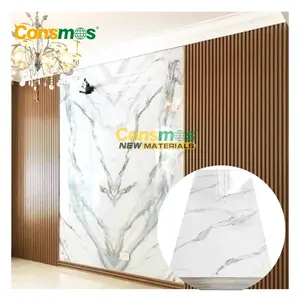 High Glossy Waterproof Plastic UV Marble Sheet for Wall Decoration