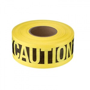 Caution Yellow Black Reinforced Barricade <b>Tape</b> 3 In Width <b>Heavy</b>-<b>Duty</b> Warning <b>Tape</b> for Construction Safety - Product Image 1