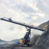 Foreuse de roche de support de pente élevée avec la perceuse de compresseur d'air de moteur