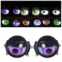 Phares de voiture à LED yeux de diable clignotants 8 modèles 12V Lumière de décoration à LED yeux de diable pour voiture