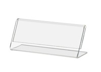 Personalisierte Theken-Etikettenhalter aus Lucite, Transparente Acryl-Preisschilder und Namensschild-Displayhalter