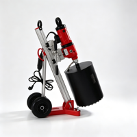 Machine de forage électrique à diamant à 3 vitesses - 1800W-3300W - Perceuse à béton avec embrayage de sécurité et support