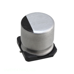 Condensador Original de Montaje Superficial UWD1E471MCL1GS, Aluminio, 470uF, 20%, 25V, SMD, 470 uF - Product Image 1