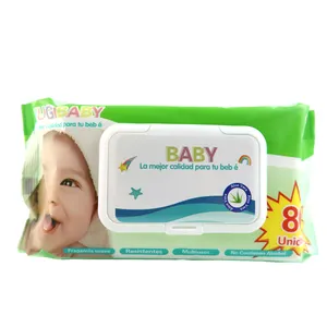 Toallitas húmedas respetuosas con el medio ambiente para bebés, toallitas no tejidas respetuosas con el medio ambiente, a granel