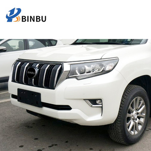 Para Toyota <span class=keywords><strong>Prado</strong></span> FJ150 parachoques delantero y trasero envolvente estilo original blanco perla kit de carrocería de reacondicionamiento 2018-2022 - Product Image 2