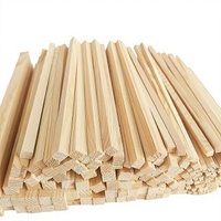 Natural Pine Wood Strips Building Blocks Smooth Sanded Wooden Planks Unpainted Stacking Educational Toy for Kids DIY Craft