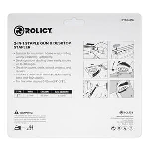 <span class=keywords><strong>Agrafeuse</strong></span> Rolicy Light Duty, <span class=keywords><strong>agrafeuse</strong></span> manuelle pour la décoration et l'artisanat, comprend une base d'agrafage et 400 agrafes JT21 - Product Image 3