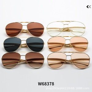 Gafas de sol con forma de Toma y montura metálica, un estilo retro, moderno y de alta gama, gafas de sol de estilo urbano para mujeres a la moda. - Product Image 4