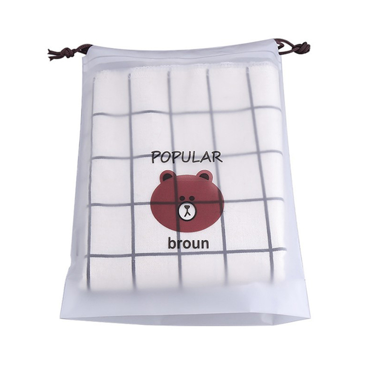 Оптовая продажа, пластиковые пакеты на шнурке для упаковки одежды