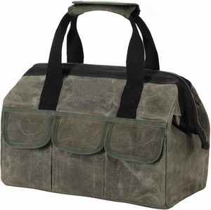 Sac à dos d'électricien personnalisable OEM/ODM à ouverture supérieure, en toile imperméable, rangement universel pour outils de jardinage et de menuiserie - Product Image 6