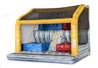 Score gonflable chaud personnalisable de meilleure vente et jeu IPS d'évasion en chute libre pour le team building avec système de jeu interactif