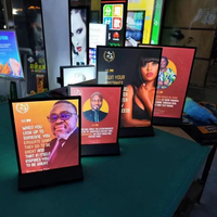 Insegna Menu Personalizzata A1 A2 A3 A4 per Ristoranti, Cornice Luminosa LED per Pubblicità, Espositore per Poster