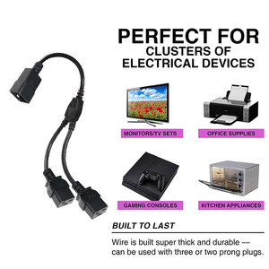 Bộ Chia Mở Rộng Kép 12awg Cho 2 Lần Bộ Điều Hợp Kép Máy Chủ Ups C19/C13 C20 Đến 2 X C19 Dây Cáp Điện 240V C19 C20 - Product Image 3