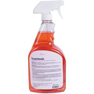 Boardwalk BWK47612EA 32 Oz. <b>Spray</b> Bottle Green Natural <b>Grease</b> and Grime Cleaner Versatile Multi-Purpose Cleaner - Product Image 1