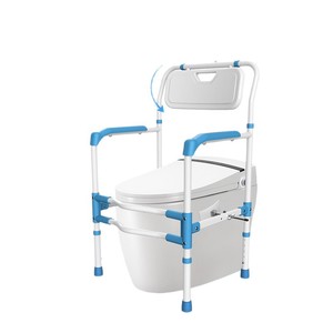 Barra de apoyo para inodoro Zs Senior con tapa abatible de 90 grados para asistencia de seguridad en el baño - Product Image 5