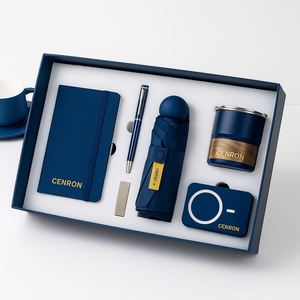 CL Luxury Leather Branded Stationery Gift Kit A5 Journal + Pen UV Printing Custom Color Options Bulk Order for Company Household - Product Image 2