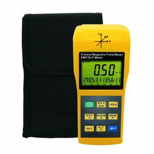 เครื่องตรวจจับรังสีสนามแม่เหล็กไฟฟ้าแบบดิจิตอลสามแกนคุณภาพสูง บันทึกข้อมูล 9999 รายการ พร้อมซอฟต์แวร์ CD USB เครื่องวัด EMF - Product Image 6