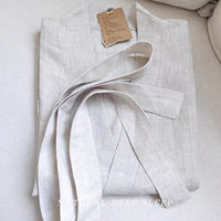 Peignoir en chanvre 100 % pur pour femme adulte, séchage rapide et absorbant, idéal pour la maison et comme cadeau