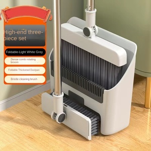 Ensemble <span class=keywords><strong>de</strong></span> balai et <span class=keywords><strong>pelle</strong></span> à poussière en plastique PP durable avec <span class=keywords><strong>pelle</strong></span> à ordures ménagères à poils souples - Product Image 6
