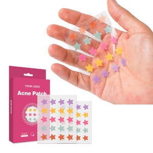 Patchs Hydrocolloïdes Étoiles Colorées pour l'Acné avec Acide Salicylique – Absorbent Rapidement les Impuretés – Autocollants Mignons pour une Peau Nette - Product Image 1