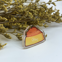 Badges personnalisés en acrylique époxy transparent imprimés sur mesure avec paillettes